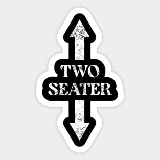 Two Seater Funny Two-Seater Sticker